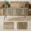 Homcom Mesa de Centro Marrón 91 x 56 x 43 cm 6