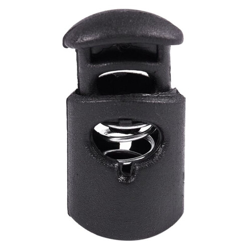 Diametro Foro 8 mm, Moschettone Fermacorda, Nero, 40 Pz 1