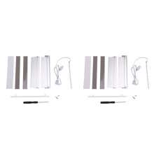 2X 5V-3PIN ARGB RAM Heatsink Cooler Memory Cooling Vest DDR3 DDR4 DDR5 Memory Heatsink for Desktop Computer PC Silver