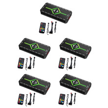 5X 5V 3 Pin ARGB Controller Cooling 4Pin PWM Fan Hub PWM ARGB Fan Hub for 5V Addressable ARGB Computer PC Case Fan Black