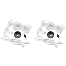 2X In-Wall Cable Management Kit for Hide TV Wires When Mounting TV with Hole Saw Drill Attachment US Plug