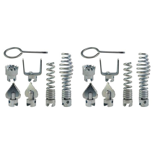 Drainage Cleaner Combination Cutter  Set Automatic  Locking  Suitable for Pipe Dredging Machine 14-Piece Set