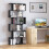 Homcom Estantería librería Negro 80 x 24 x 191 cm 2