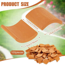600 Pcs Roof Tiles Model Building Set Red Miniature Tiles for DIY Landscape Kitchen Garden Decoration