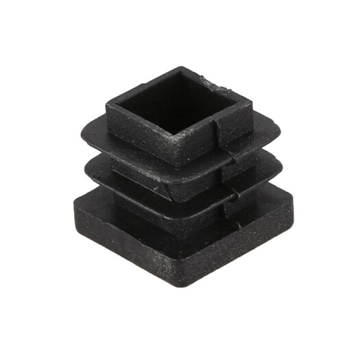 48 Pcs 15mm x 15mm Plastic Square Caps Tube Pipe Inserts End Blanking 1