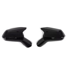 Car Rearview Mirror Cover for Chevy Camaro SS  ZL1 LT 2016-2021 Side Rearview Mirror Cap Bright Black