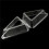 400Pcs Triangle Cheesecake Boxes Slice Cake Box Triangle Pie Holders Cake Boxes for Bakery Party Wedding 8