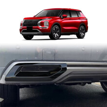 Car Rear Bumper Cover Cap Chromium Garnish 2025 for Outlander Accessories Silver