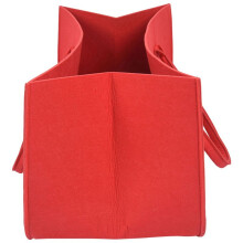 8X Filz Handtasche ,Filz Aufbewahrungstasche Groe Kapazitt Lssig Einkaufstasche - Rot