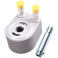Transmission Oil Cooler Assy AL3Z6-A642-A AL3Z6A642B for F-150 Raptor 6.2L Engine Oil Radiator Cooler