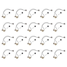 20Satz 27 mm Gitarren Tonabnehmer Piezo Vorverdrahteter Verstärker mit 6,35 mm Ausgang Buchse für Akustik Gitarre Ukulele Zigarren Kiste