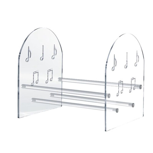 Vinyl Record Holder Desktop Books, Magazine Shelves Acrylic Display Shelf for CD Records Multi-Function Organizer Rack