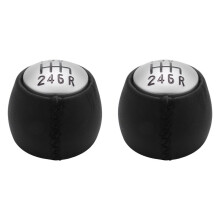 2X 6 Speed Manual Gear Shift Knob Handball for 147 166 PU Leather