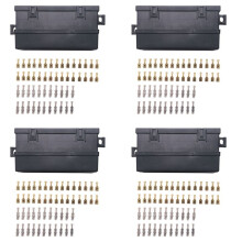 4X Car 11 Way Fuse Holder Relay Box with Terminals Relays Waterproof Connectors