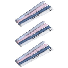12 Pcs / Set Cute Panda Mouse Cancellabile Penna Gel Inchiostro Penna 0.35Mm Gel Pen Scuola Forniture per Ufficio Regalo Studenti di Cancelleria