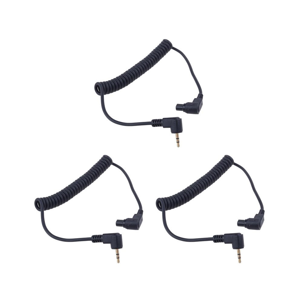 3X 2.5 Mm -C3 Off Camera Shutter Release Cable Connection Cable, For 1D / 5D / 6D / 5Dii / 5Diii/7D Flash Trigger 4713204698411