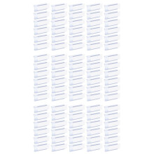 90x Wire Shelf Label Holders, 90 Pack Plastic Wire Shelf Label Clips with Label Paper Removable Wire Rack Label Holder