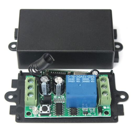 3X  12V 10A 1Ch Wireless Remote Control  System Receiver Transmitter 2 Buttons Waterproof Remote 433Mhz 1