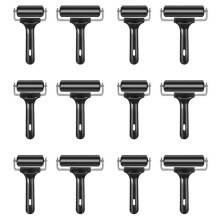 12Pcs for Crafting 2.2 and 4 Inch Roller Vinyl Roller Tool for Printing Printmaking Art Crafting Inking Blocks Stamping