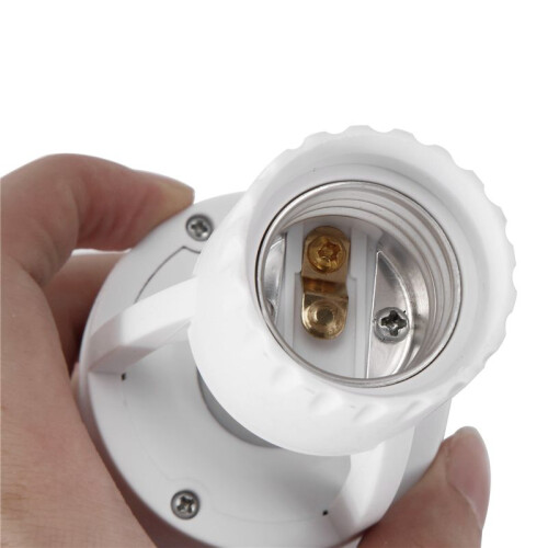 3X AC 110-220V 360 Degrees Pir Induction Motion Sensor IR Infrared Human E27 Plug Socket  Base LEDBulb Lamp Holder 2