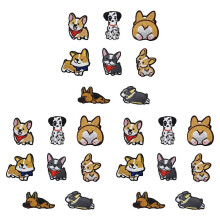 24 Pcs Cute Dog Patches for Clothing, Badge Embroidery Patch,Iron Sew Embroidered Decoration Appliques for Clothes