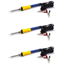 3X 12V Portable Soldering Iron Low-Voltage Car Battery 60W Welding Rework Repair Tools with Aligator Cilp