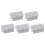 5pcs 0.01mm Microscope Slides Reticle Calibration Slide Ruler  Microscope Calibration Ruler Stage Micrometer 1