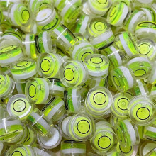 20Pcs  Bubble Spirit Level 10X6mm Circular Bullseye Bubble Levels for Leveling Tripod Telescope 10X6mm, Non-Adhesive