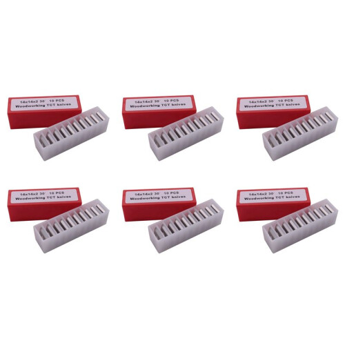 60Pcs Wood Turning Carbide Insert Blades Milling 30 Degree Lathe Chisel Replacement Blade 14X14X2mm