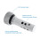 Computer PC Water Cooler Fitting Water Cooling Tank Bubble Prevent Multifunction Hand Tighten for Computer Silver 1