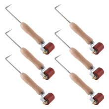 6X Rullo per Cuciture, Rullo per Cuciture In Silicone da 40 mm con Rullo Penny per Dettagli In Ottone da 6 Mm, per Nastro per Tetti A Strato Singolo
