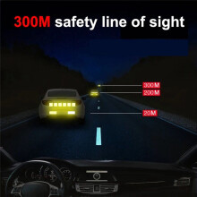 Car Bumper Reflective Stickers Reflective Warning Strips Tape Safety Reflective Stickers Decals Safety Warning D