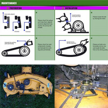 6X Mähriemen Aramidfaser für  GX20072 754-04219,954-04219 Cub Cadet 754-0641 1/2X104 Zoll