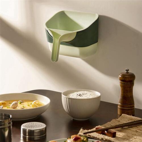 Wall-Mounted Trash Can for Kitchen, Handheld, Lidless, Simple Luxury Style, Light and Durable, 1