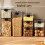 Stackable Sealed Jar for Kitchen-Large Plastic Grain Storage Organizer, Household Moisture-Proof Seasoning Container 2