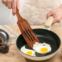 18-Delige Houten Spurtle-Set, Teak Spurtle-Set Hittebestendige Houten Spatel Kookgerei Set Non-Stick Houten Lepels