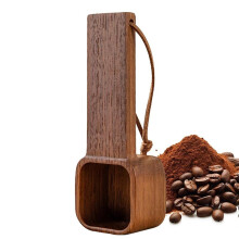 Cuchara Medidora para Café. Cuchara de Madera para Cocinar y Revolver. Utensilios de Cocina para Medir Té, Harina y Sopa.