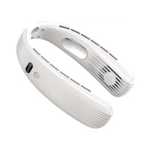 Ventilateurs de Cou Sans Pales, Conception de Casque Portable Sans Feuilles USB, Ventilateurs de Cou Ă Faible Bruit pour les Sports de Plein Air,