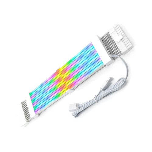 High Quality ARGB Extension Cable Strimer  ATX 24Pin PCI-E Soft Silicone Bendable 5V ARGB Neon 2
