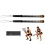 Pack of Rusts Proof Steel Spring Rope Adjustable-Black 1