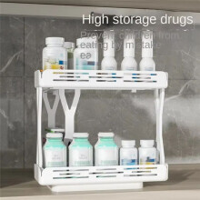 2-Tier Rotating Spice Rack - Detachable Plastic Seasoning Storage Organizer for Kitchen Cabinets, Space-Saving Design