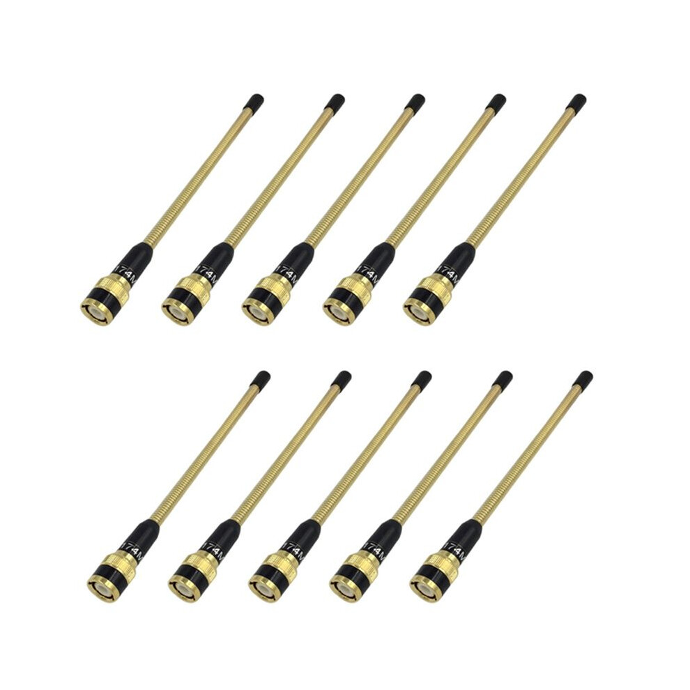 10X Vhf 136-174 Mhz 6.8 Inch Bnc Antenna For V8 V80 V80e V82 V85 Portable Radio 4711674504034