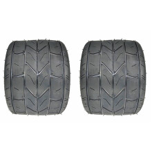 2Stück 10X6.00-6 Reifen Motorrad Tubeless Reifen Vakuum StraßE Elektroroller Motorschlauch 10 Zoll Verbreiterter Reifen 110X6.00-6