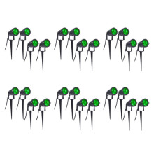 24Pcs LED Garden Lights 3W 220V Faretto per Esterni con Spike IP65 Lampada Decorativa per Giardini da Giardino Impermeabile Verde
