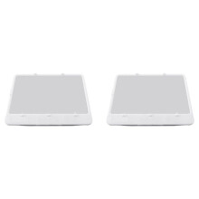 2pcs Candy AS-SEEN--TV Full Page Book Magnifier and Light to See Pages 3X Bigger, Optical Grade, Anti-Glare White