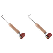 2X Seam Roller, 40mm Silicone Seam Roller with 6mm Brass Detail Penny Roller, for PVC/EPDM Single Ply Roofing Tape B