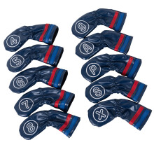 Quickly Release Golf Club Cover Number Waterproof-Deep Blue