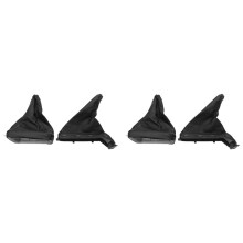 4Pcs Car Handbrake Gear Shift Boot Gaiter Gaitor Pu Leather Black for Astra G Zafira A 1998-2004