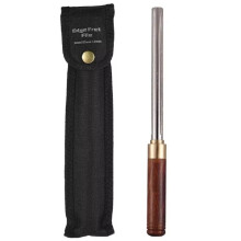 Guitar Fret Dressing Metal File with 3 Size Edges Wooden Handle Guitar Repair Maintenance Tool Luthier Tool