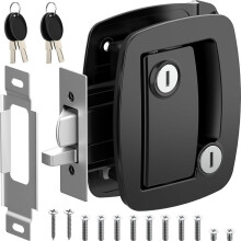 RV Door Lock Replacement with Paddle Deadbolt,RV Door Handle Lock,RV Entry Door Lock for Horse Travel Trailer Cargo